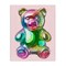 Stupell Industries Chromatic Bear Illustration Canvas, design by Lil' Rue